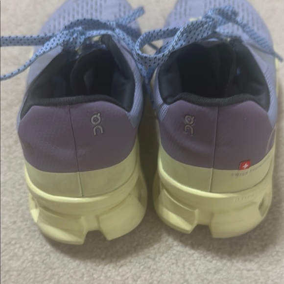 On Running Blue and Yellow Sneakers Breathable Mesh Performance - Picture 3 of 6